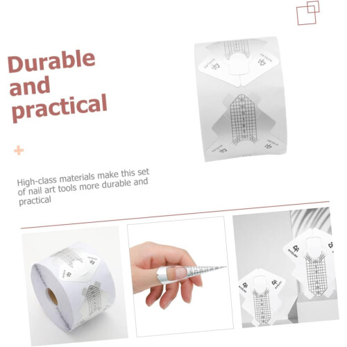 1 Roll Foil Nail Extension Stickers Nail Forms for Art Salons Manicure Guide Tool Ref: 7577 1