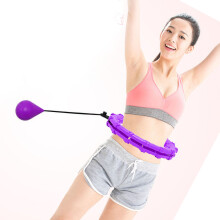 Cerceau de mise en forme intelligent Pondéré 24 Nœuds pour l'abdomen, violet