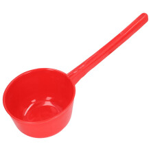 Large Capacity Water Scoop and Soup Ladle with Long Handle for Kitchen Garden Baby Bath – Red