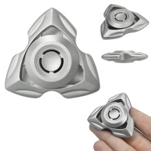 Stainless Steel Mini Fidget Spinner with Ultraquiet Speed Spin for Adults Focus and Stress Relief Sandblasted