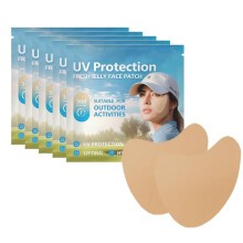 Golf Sunscreen Patch 5 Pairs UV Protection Face Patches for Outdoor Sports with Hydrating Collagen