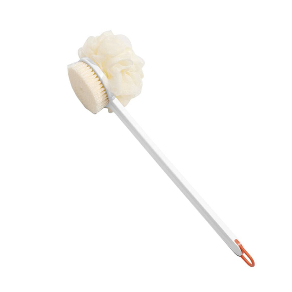 Shower Back Scrubber with Ergonomic Long Handle Bath Brush for Gentle Skin Exfoliation and Full Body Cleaning