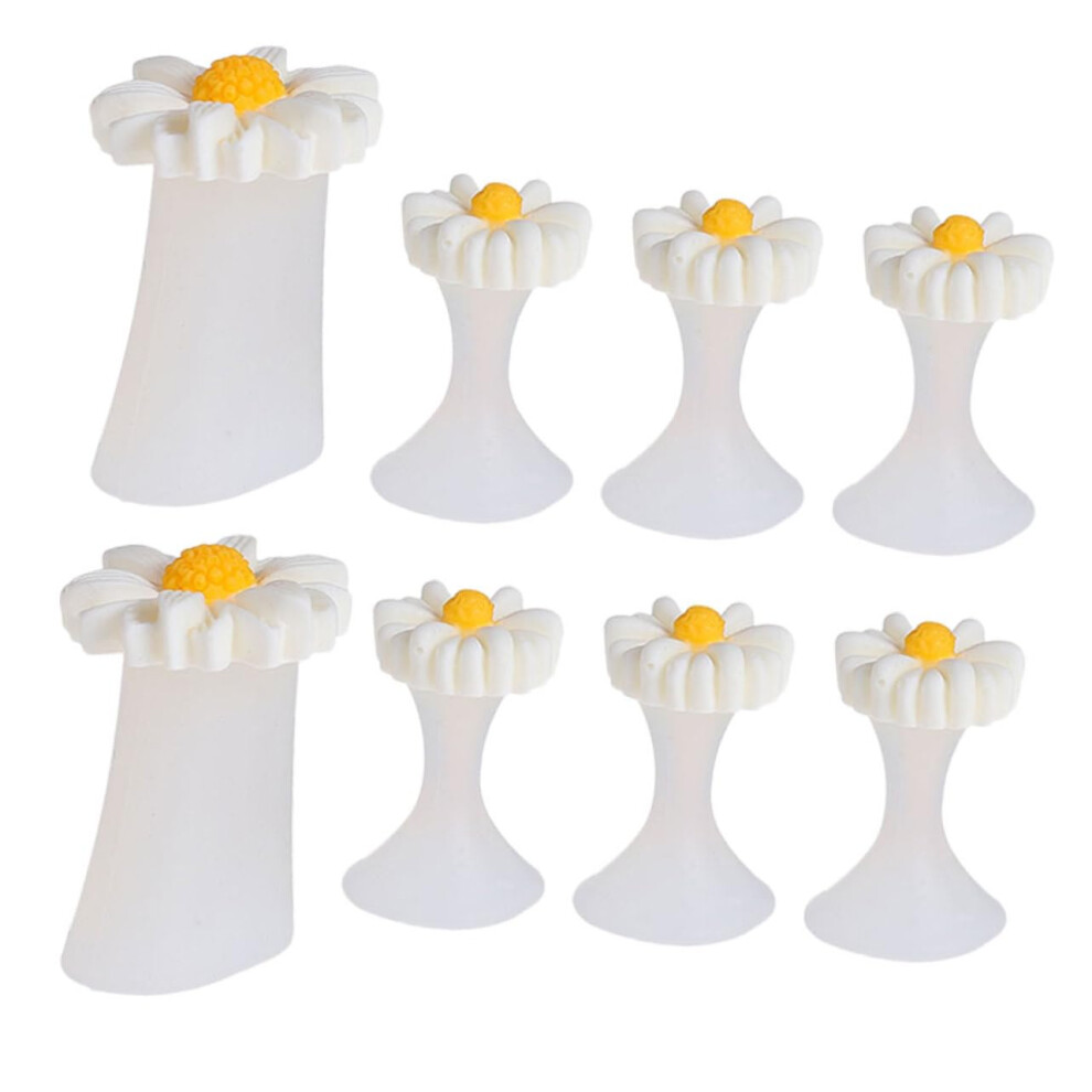 8pcs Silicone Toe Separators for Pedicure and Nail Painting, Comfortable Reusable Toe Spacers for Women