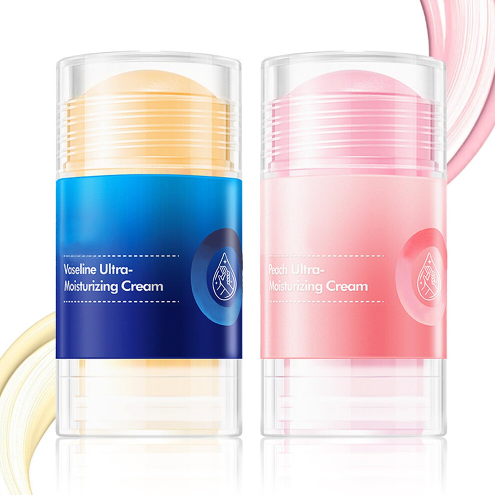 Foot Balm Stick Duo 2PC with Deep Hydration Heel Balm for Dry Cracked Feet Hands and Elbows
