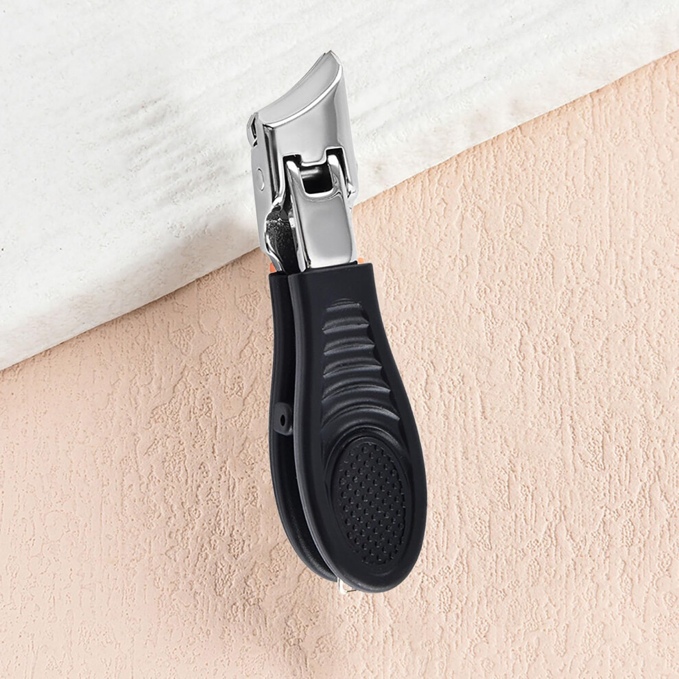 Black Ingrown And Thick Toenail Clippers With Precision Bevel Blade, Ergonomic Grip For Seniors,
