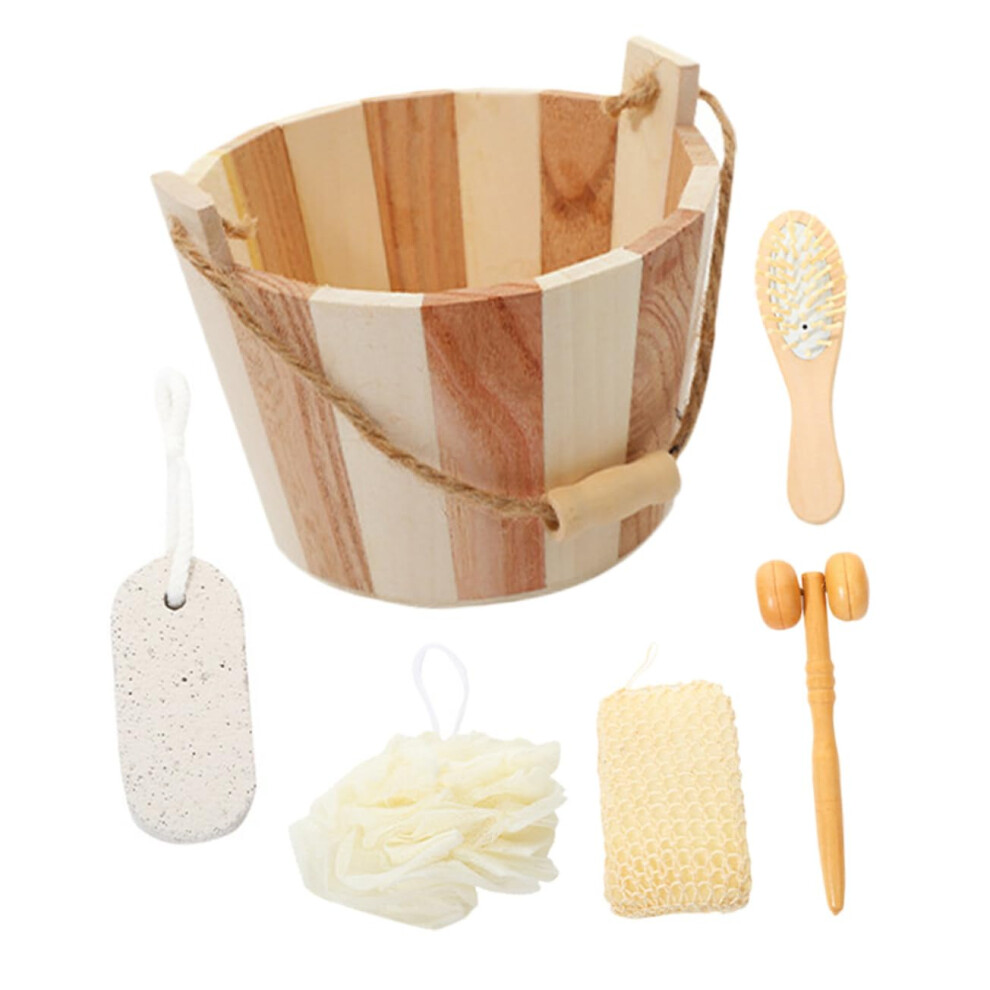 Bath Body Scrubber Set with Ergonomic Grip for Gentle Exfoliating Shower and Full Body Cleaning