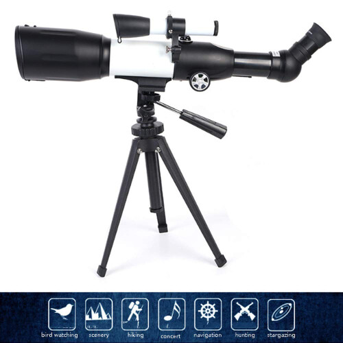 Astronomical Telescope for Beginners  Magnification Clear Optics with Tripod 50mm Silver 2