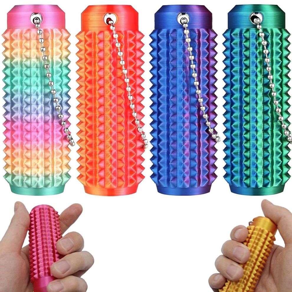 Extra Large FullâPalm Pressure Fidget Toy for Adults, Washable Durable Hand Therapy Keychain 4 Pack