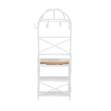 Scaffale di stoccaggio in miniatura 1:12 18x6,5x4,5 cm bianco
