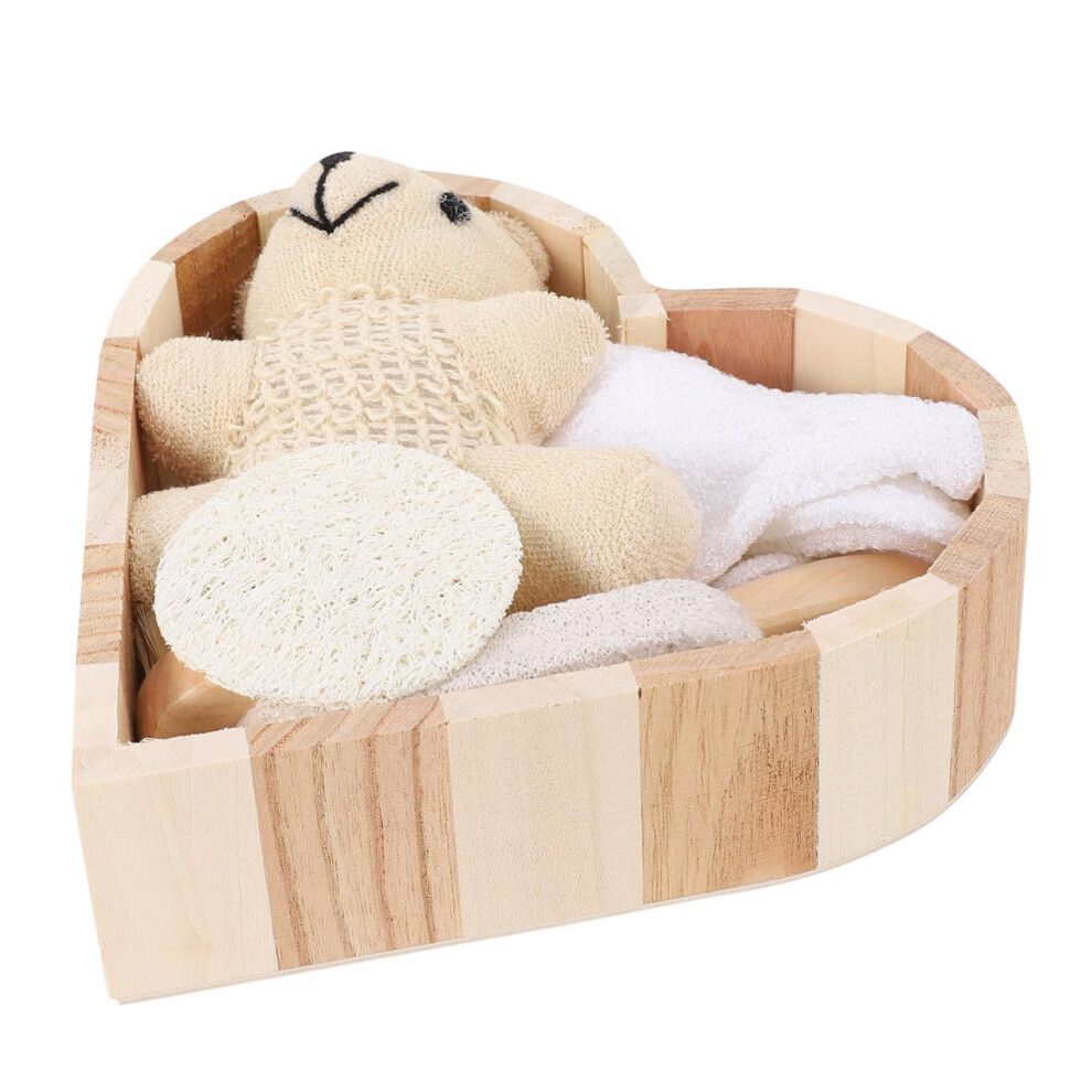 Bath Shower Kit with Body Scrub Set for Full Body Exfoliation and Gentle Facial Cleansing