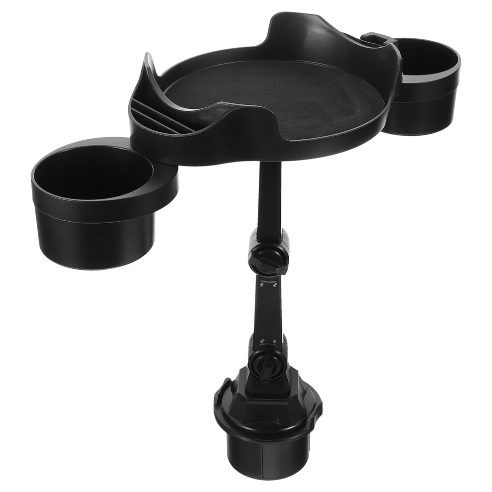 Dual Car Cup Holder Tray With Foldable Spacesaving Design For Vehicle Food And Drinks Travel 9092120475814