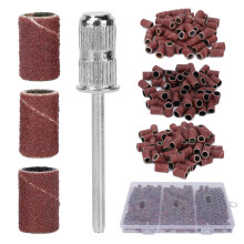 Multi-purpose Sanding Band Kit Featuring Multifunctional Sanding Belt Stainless Steel Drill Bits Remove Gel Nail Dip Powder Storage Box Packaging DIY