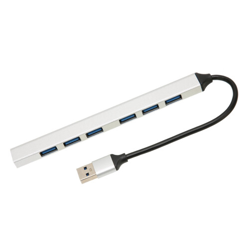 Διανομέας USB αλουμινίου 7 θυρών USB C Διανομέας 3.0OTG με γρήγορη μεταφορά δεδομένων με 2