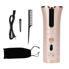 Fast Heating Smart Sensor System Cordless Auto Hair Curler With LED Display Rechargeable Cordless Hair Curler Featuring Adjustable Temperatures And