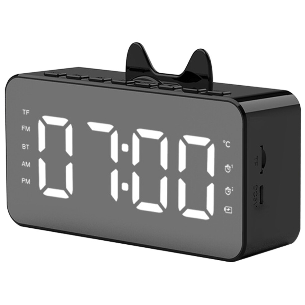 Dimmable Alarm Clock With Fm Radio, Modern Dual Led Display Digital Alarm Clock Radio Fm Radio With Sleeper Timer Customizable Dual Weekday Weekend 9175034276101