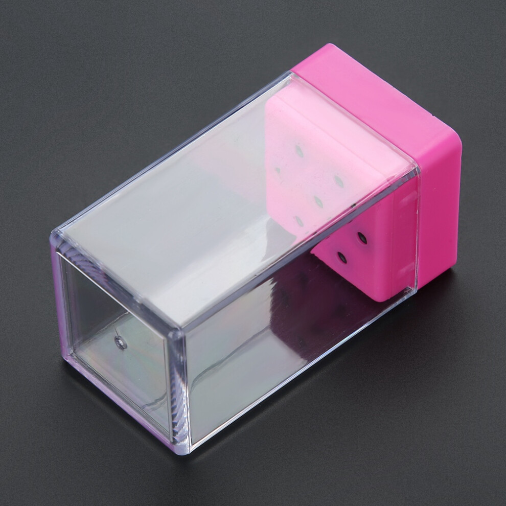Red 7 Slot Manicure Tool Bit Organiser