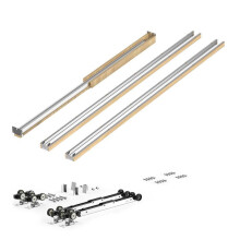 Duoku-Zargen-Kit für Schiebetüren-122-183 cm Breite und 203 cm Höhe-Schiebetürsystem