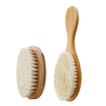 Baby Hair Brush and Wooden Bath Brush Set for Infants, Soft Bristles for Gentle Combing and Cleaning