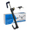 Steering Wheel Lock Car AntiTheft Device, Adjustable Pedal Brake Security Tool with Keys, Flower Grey 1
