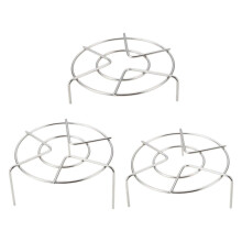 3pcs Stainless Steel Steaming Rack Tripod for Microwave Oven MultiLevel Cooking Stand
