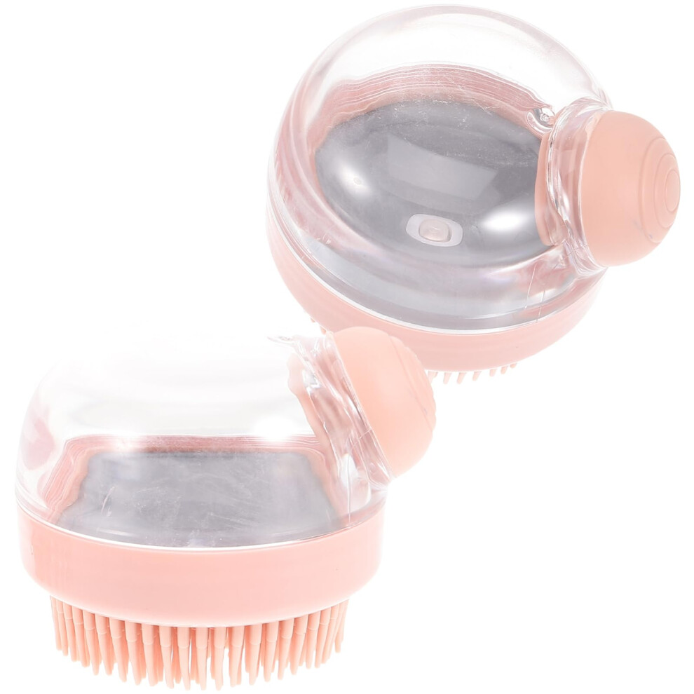 Scalp Scrubber and Shower Bath Brush Set for Gentle Scalp Exfoliation and Hair Washing Massage
