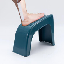 Shower Foot Rest with NonSlip Base for Shaving Legs and Pedicure, Ergonomic Plastic Stool Blue