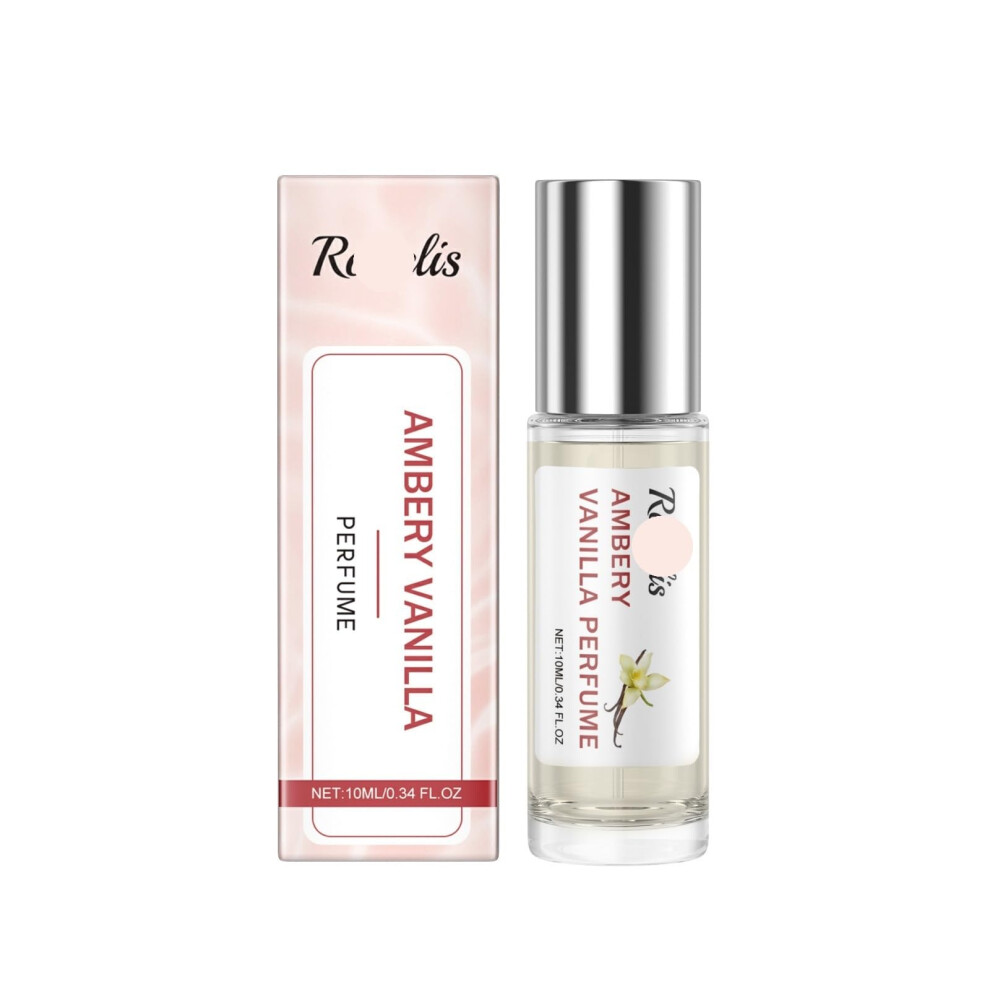 Amber Travel Perfume Vanilla Longlasting Elegant Floral Scent With Rose Notes For Women 3Pcs