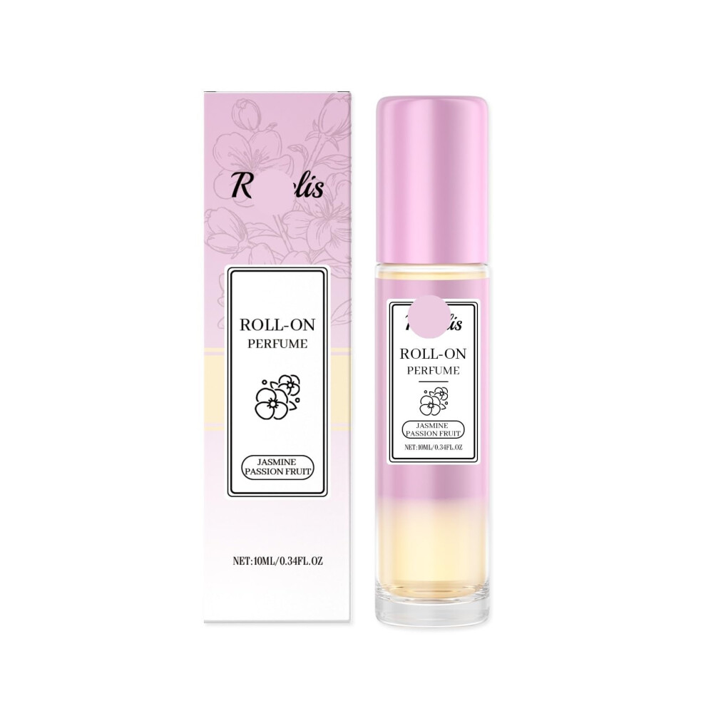 Jasmine and Passiflora RollOn Perfume Set, LongLasting Fragrance, Travel Size for Women (2PCS)