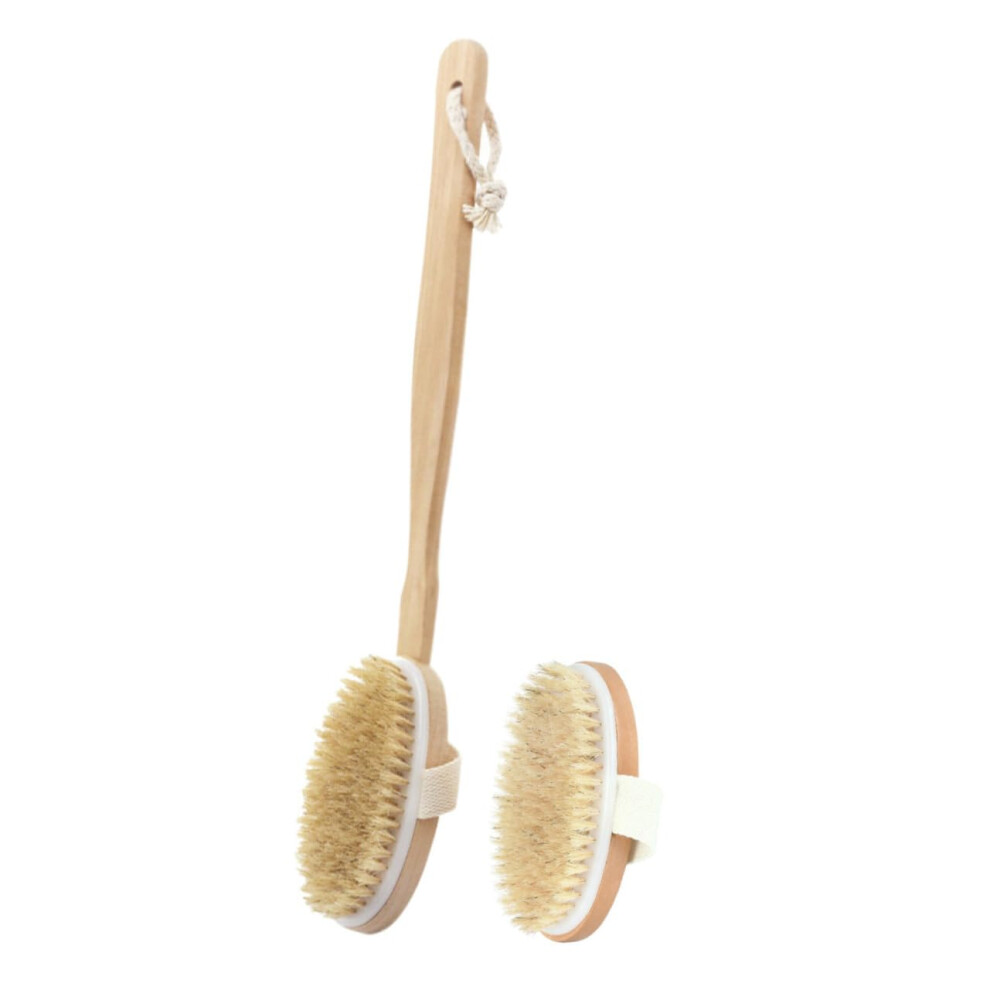 2pcs Detachable Bath Brush with Soft Bristles for Gentle Exfoliation and Back Cleaning Shower Use