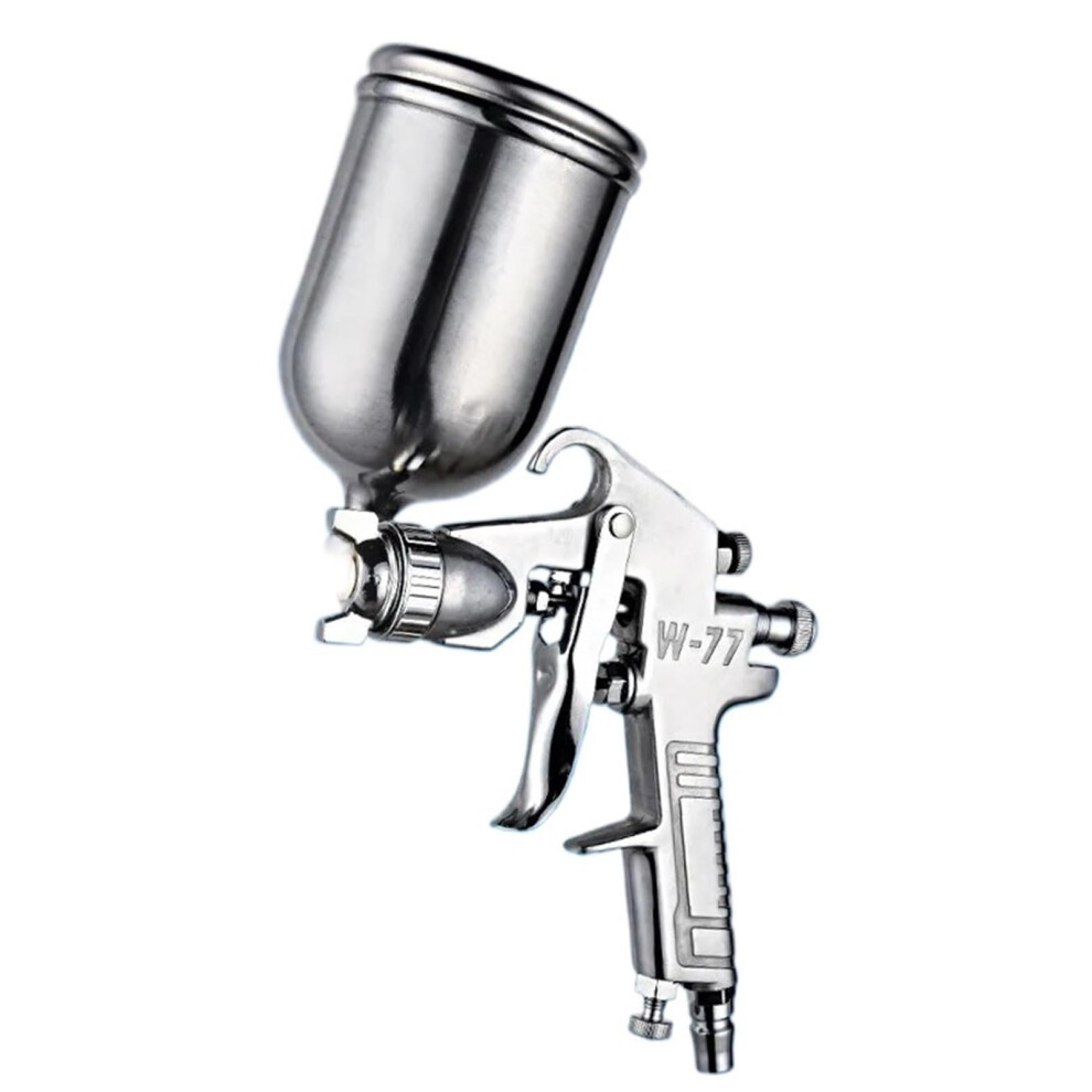 Pneumatic Spray Gun With Dual Pot Loading, Adjustable Pattern Airbrush Kit For Painting And Makeup 9070919057311