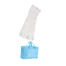 Bathtub Pillow Full Body Bath Cushion with Ergonomic Head Neck Support and Strong Suction Cups