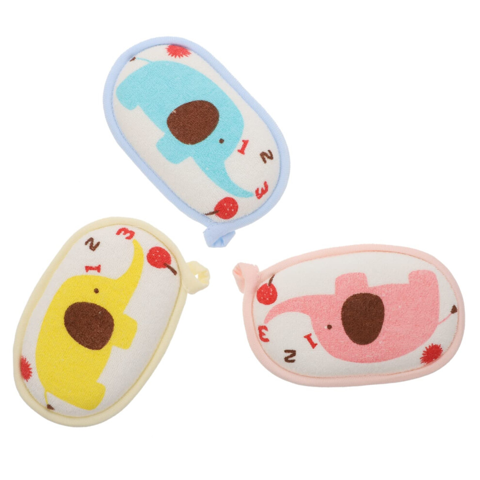 3pcs Soft Baby Bath Sponge Set for Newborns Gentle Skin Care and Rich Lather