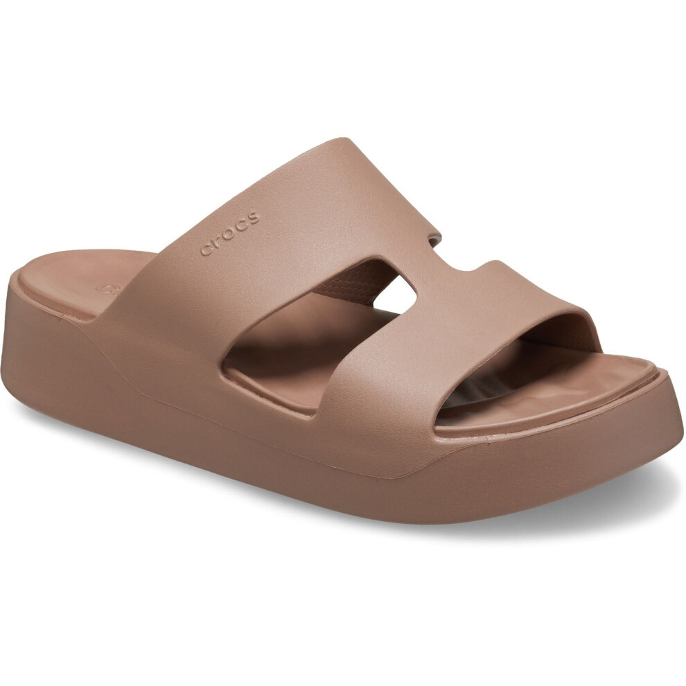 Crocs (, ) Getaway Platform H-Strap Eva Women's Latte Sandals