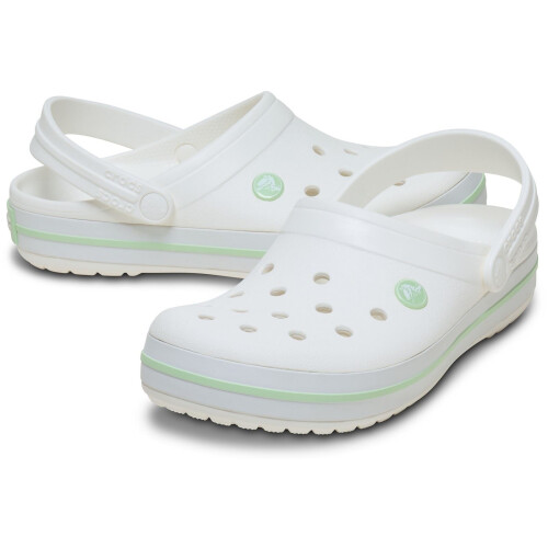Crocs (, ) Crocs Crocband EVA Women's White/Serene Green Clogs 2