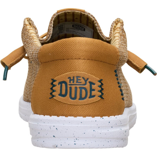 (, ) HEYDUDE Wally Stretch Sox Polyester Men's Bone Brown/Multi Loafers 1