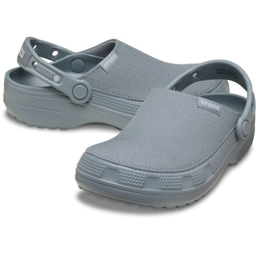 Crocs (, ) Crocs Classic Crafted Textile Women's Concrete Clogs 2