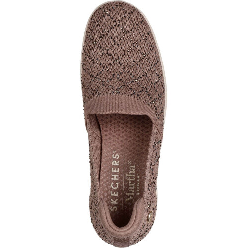 Skechers (, ) Skechers Pier-Lite My Reflection Polyester Women's Mocha Trainers 2