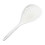 Kitchen Slotted Spoon Long Handle Colander for Straining with Hanging Hole White 1 Count 1