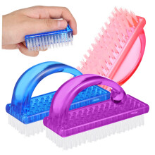 Nail Cleaning Brush Set with Ergonomic Handle and Gentle Bristles for Manicure and Salon Use