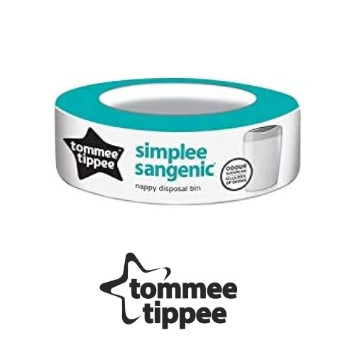 Tommee Tippee Tommee Tippee Refill Cassette Ant-ibacterial Nappy Bin Disposal