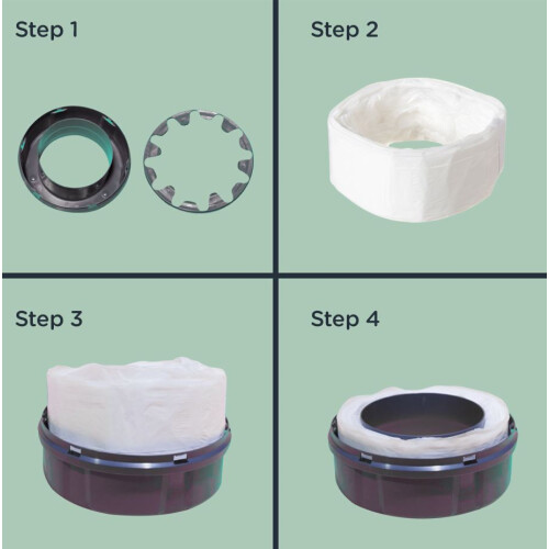Tommee Tippee Tommee Tippee Twist and Click Advanced Nappy Bin Eco Refills Pack of 6 2