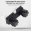 RV Shower Faucet Valve Diverter with 2 Knobs, Black, PC Material 5
