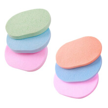 Facial Cleansing Sponge Set of 6 for Gentle Daily Exfoliation and Makeup Removal, All Skin Types