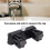 RV Shower Faucet Valve Diverter with 2 Knobs, Black, PC Material 6