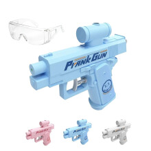 Dual Nozzle Water Gun with Reverse Spray for Kids and Adults Outdoor Fun Blue 2025