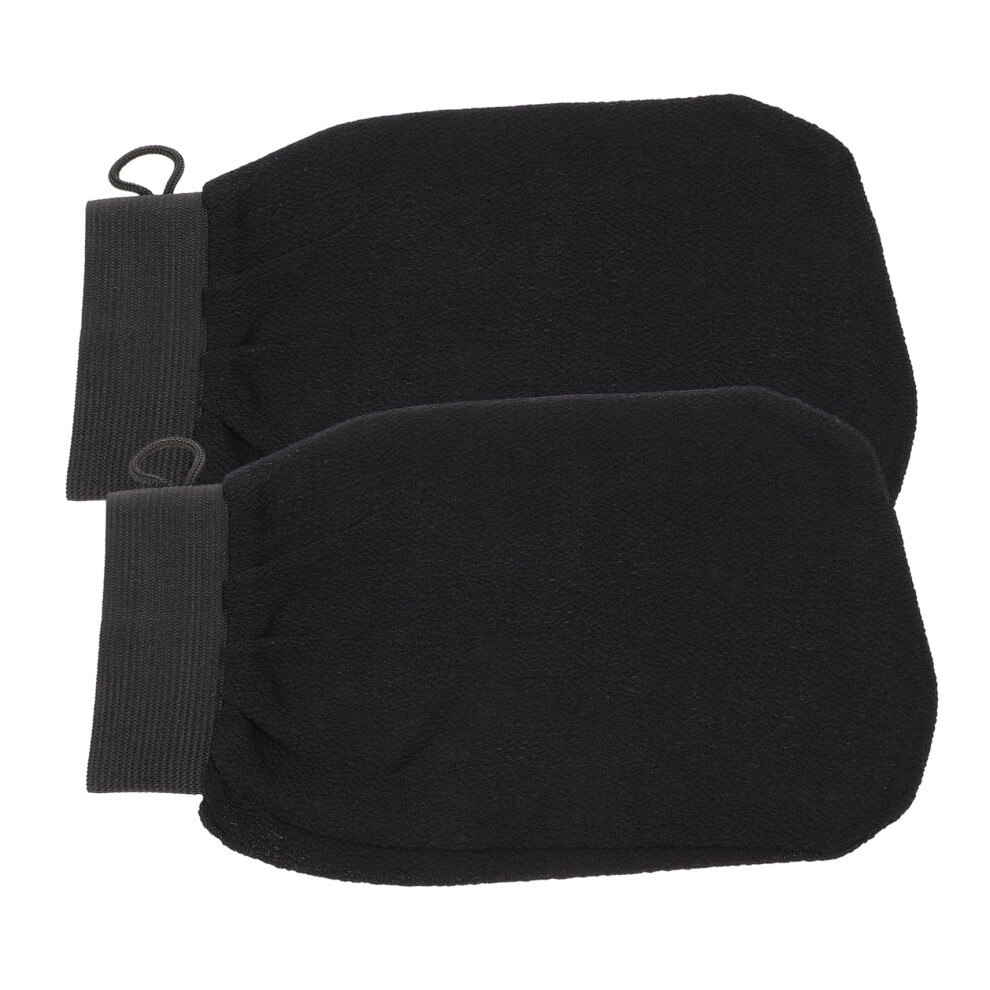 Exfoliating Bath Gloves 2 Pack for Shower Deep Cleansing Body Scrubber Mitts with Gentle Massage