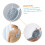 Silicone Back Scrubber for Shower with Ergonomic Long Handle, DoubleSided Exfoliating Bath Brush 2