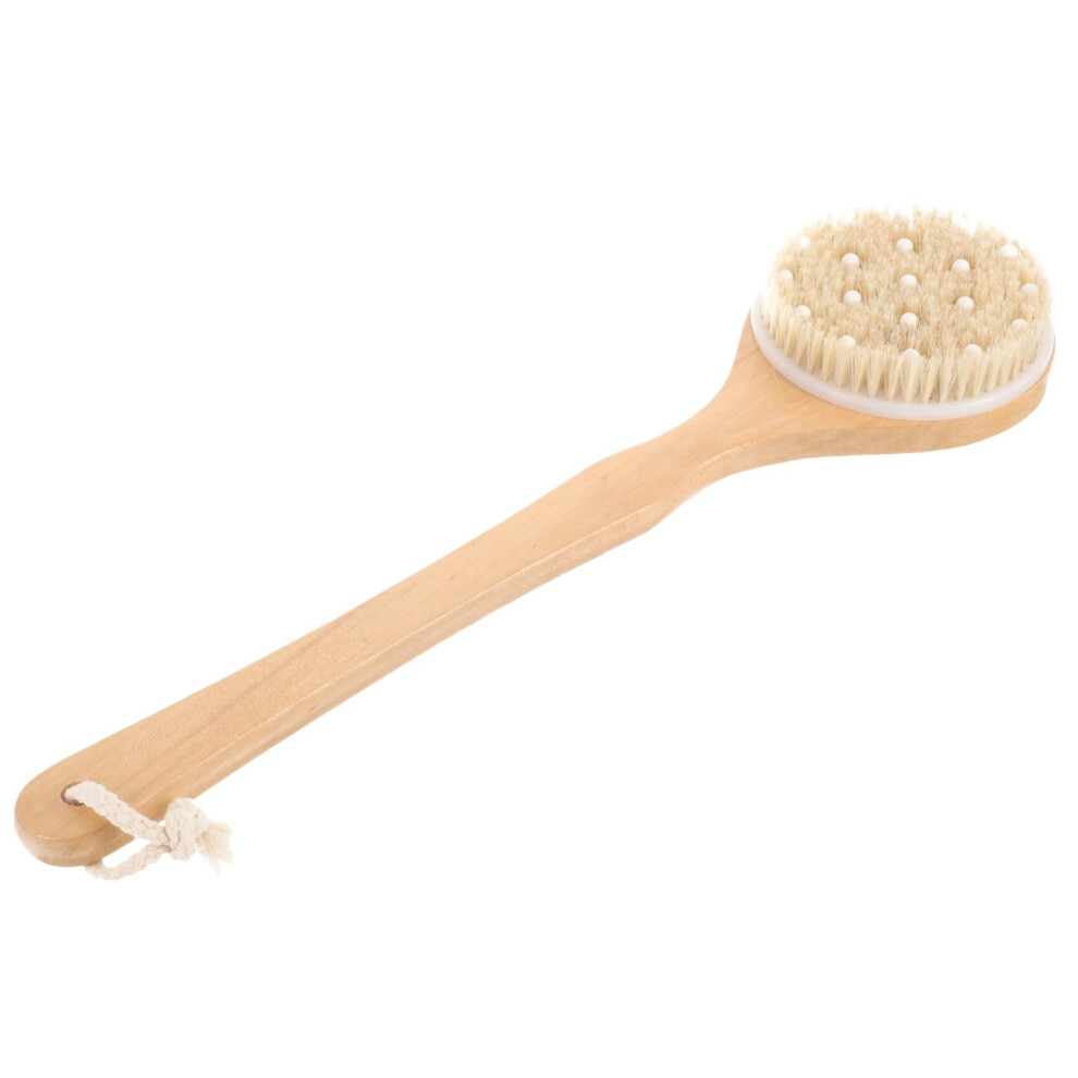 Bath Brush with Long Handle Back Scrubber for Shower Gentle Exfoliating Bristles for Body