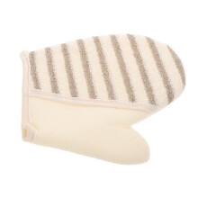 Exfoliating Gloves Linen Bath Mitt for Shower Dead Skin Removal and Gentle Full Body Scrub
