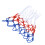 Weatherproof Basketball Net Red Blue White 1